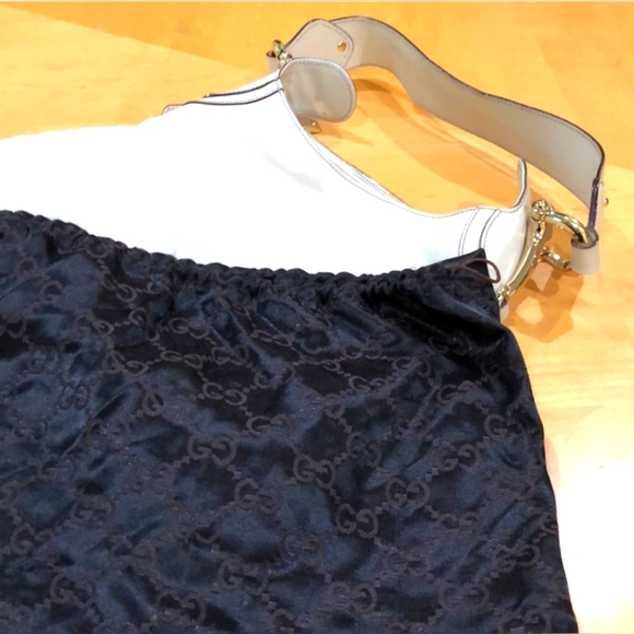 Authentic Vintage Gucci Creole Horsebit shoulder bag excellent condition (Bone) - Picture 2 of 9